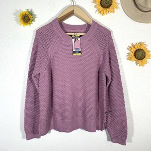 GAP Violet Purple Textured Sweater Size Medium Women’s NWT